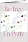 Be Free To Party card