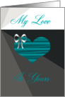 My Love is yours Valentine card