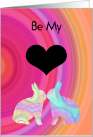 Be My Love Bunny... card