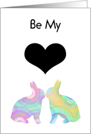Be My Love Bunny... card