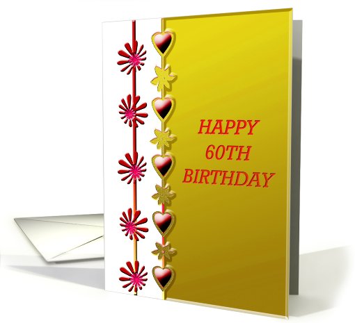 Happy 60th Birthday card (544820)