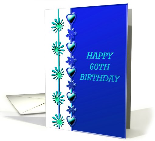 Happy 60th Birthday card (544823)
