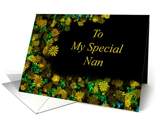 To My Special Nan Yellow flowers card (592483)