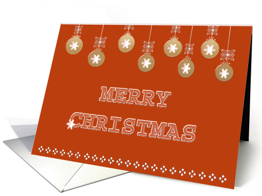 Merry Christmas Decorations card (707822)