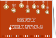Merry Christmas Decorations card