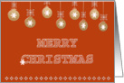 Merry Christmas Decorations card