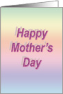 Happy Mother’s Day with Coloured Text card