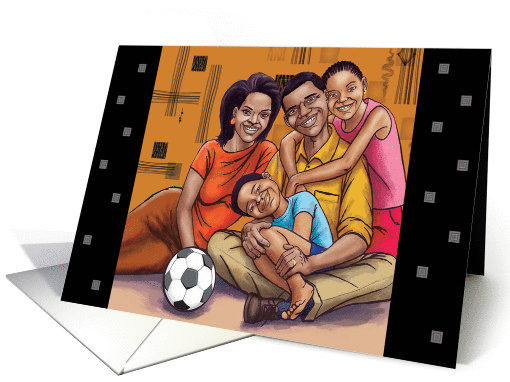 Obama /Caricature /Happy Families card (342907)