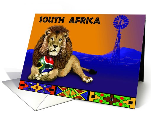 Soccer Spirit in South Africa . card (653028)