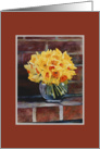 Vase of Yellow Narcissus card