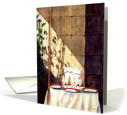 Place Setting for Three card (342856)