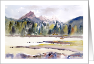 Mountain Lake Landscape card