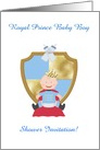 Royal Prince Baby Boy Shower Invitation, Custom Text card