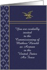 U.S. Air Force Commissioning Invitation, Eagle & Planes, Custom Text card