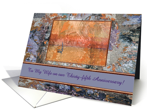 To My Wife on our Thirty-fifth Anniversary, Custom Text card (1475624)