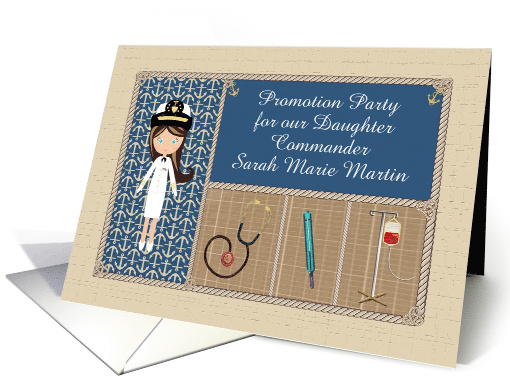 Navy Commander Promotion Party Invitation for Daughter,... (1516772)