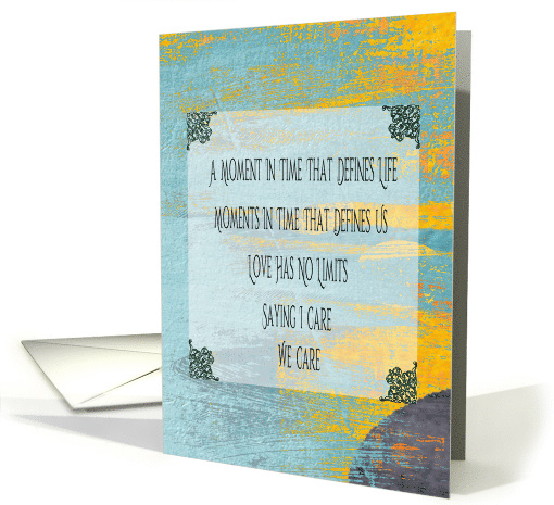 A Moment In Time That Defines Life, Abstract Design, Corona virus card