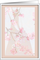 Dogwood and Pastel Dress/Bridesmaid card