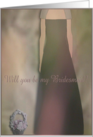 Chocolate Brown/Bridesmaid card