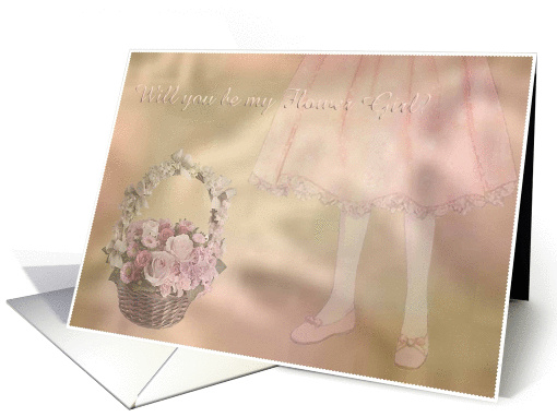 Rose Basket/Fower Girl card (363588)