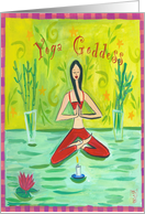 yoga goddess card