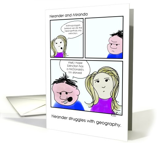 Neander and Miranda: Geography Lesson card (433773)