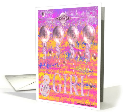 BABY GIRL card (358482)