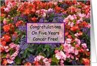 5 Years Cancer Free card