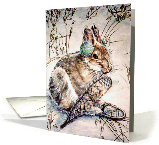 Snowshoe Hare ~ Get Well card (1233920)