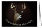 Congratulations On A Great BUCK ~ Deer Collect card