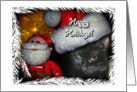 Christmas Cat ~ Happy Holidays card