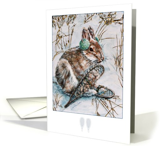 Snow Shoe Hare ~ Season's Greetings card (732759)