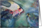 fishes from original watercolor by Valerie May Cuan card