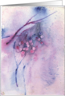 Berries Abstract from original watercolor by Valerie May Cuan card