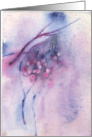 Berries Abstract from original watercolor by Valerie May Cuan card