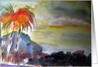Sunset Palms Valerie May Cuan card