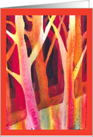 Negative Painting - Trees card