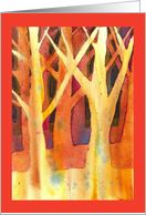 Negative Painting - Trees card