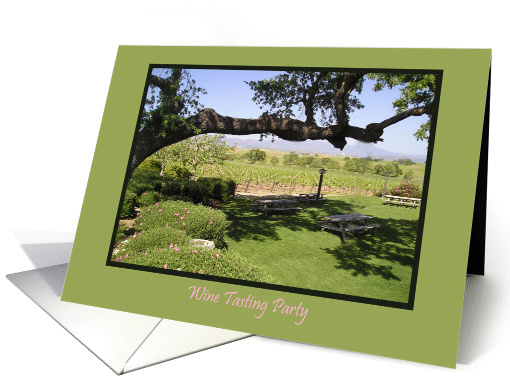 wine tasting party - winery card (391452)