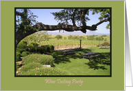 wine tasting party - winery card