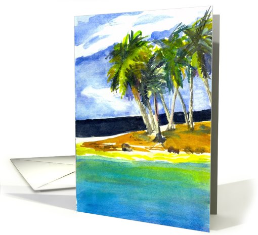 Island Palms card (410023)