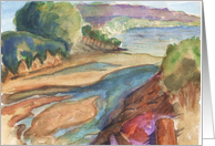 Goleta Slough Watercolor Blank Card