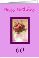 Happy 60th Birthday card