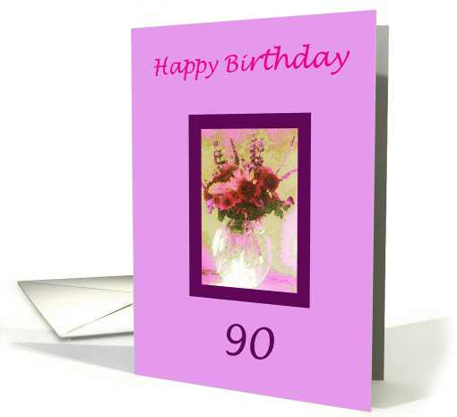 Happy 90th Birthday card (520694)