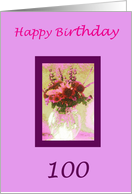 Happy 100th Birthday card