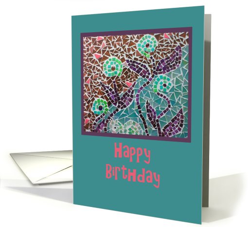 Mosaic Birthday card (525398)
