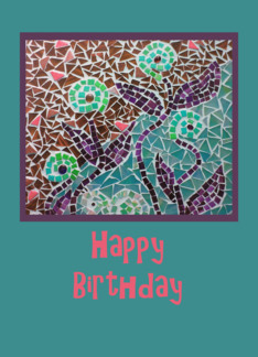 Mosaic Birthday Card