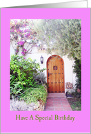 Special Birthday Doorway Card