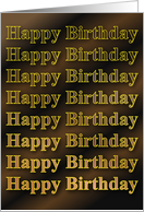 Happy Birthday card