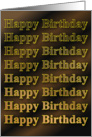 Happy Birthday card